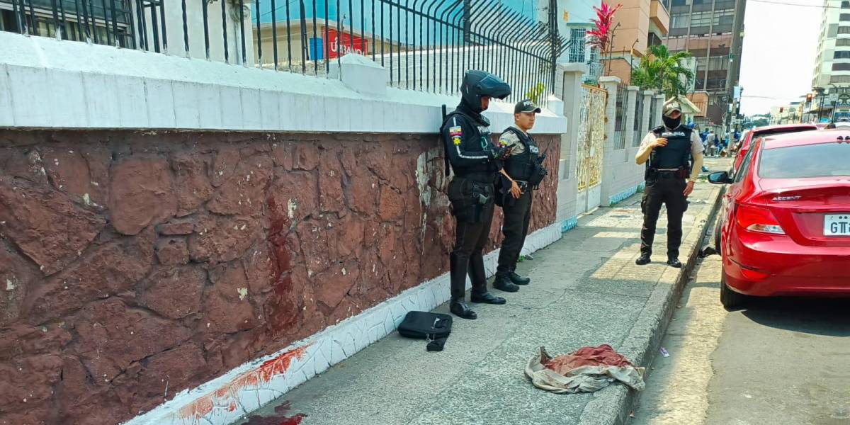 Guayaquil: Un sospechoso fue abatido tras un robo armado en la avenida 9 de Octubre